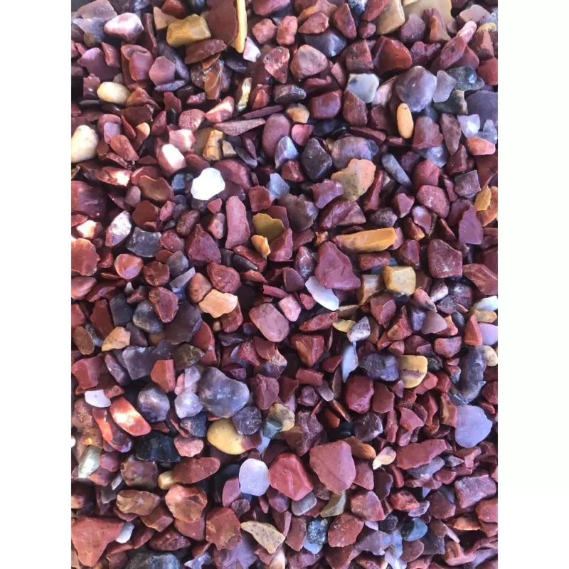 Cascalho Pedra Jaspe Vermelho e Jaspe Amarelo Natural Bruto Pequeno - Image 3