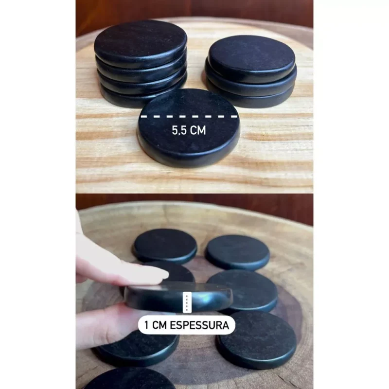 Kit com 10 Unidades (de Pedras Vulcânicas Para Massagem Facial Formato Livre) OU 10 Pedras Vulcânicas (Formato Uniforme) - Image 4