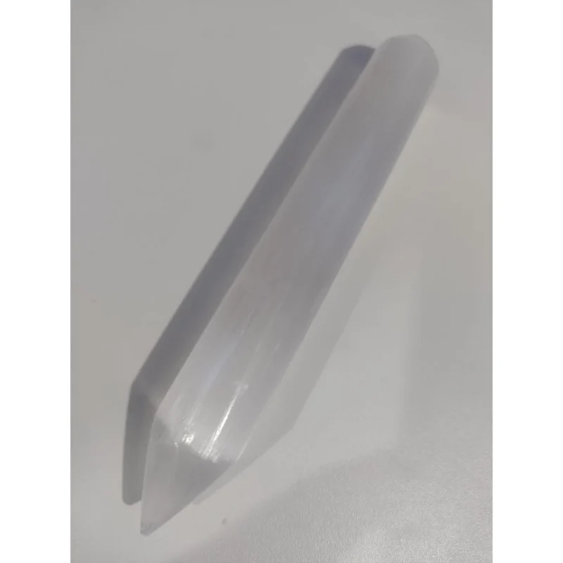 Bastão tipo Lápis de Selenita Branca para massagem (reiki, terapia, radiestesia) - Image 2