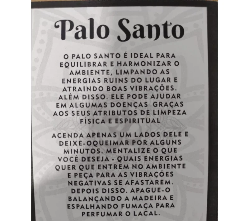 Incenso Natural de Palo Santo (50 gramas) - Image 2